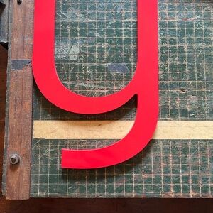 Red Decorative Letter